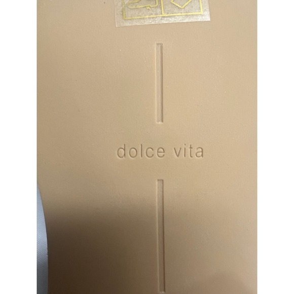 New Dolce Vita Tan Suede Braided Chain Loafers Almond Toe Slip On Shoes 7.5 - Picture 6 of 7